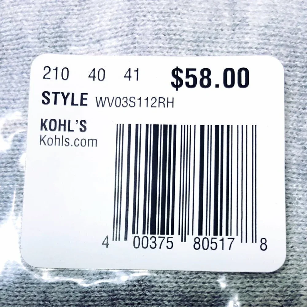 Simply Vera Wang Womens Gray Crewneck Sweater Knit Tunic Plus Sz XXL New